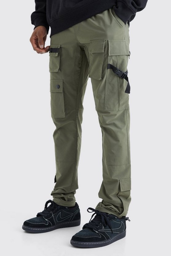 Slim-Fit Cargo-Hose mit elastischem Bund