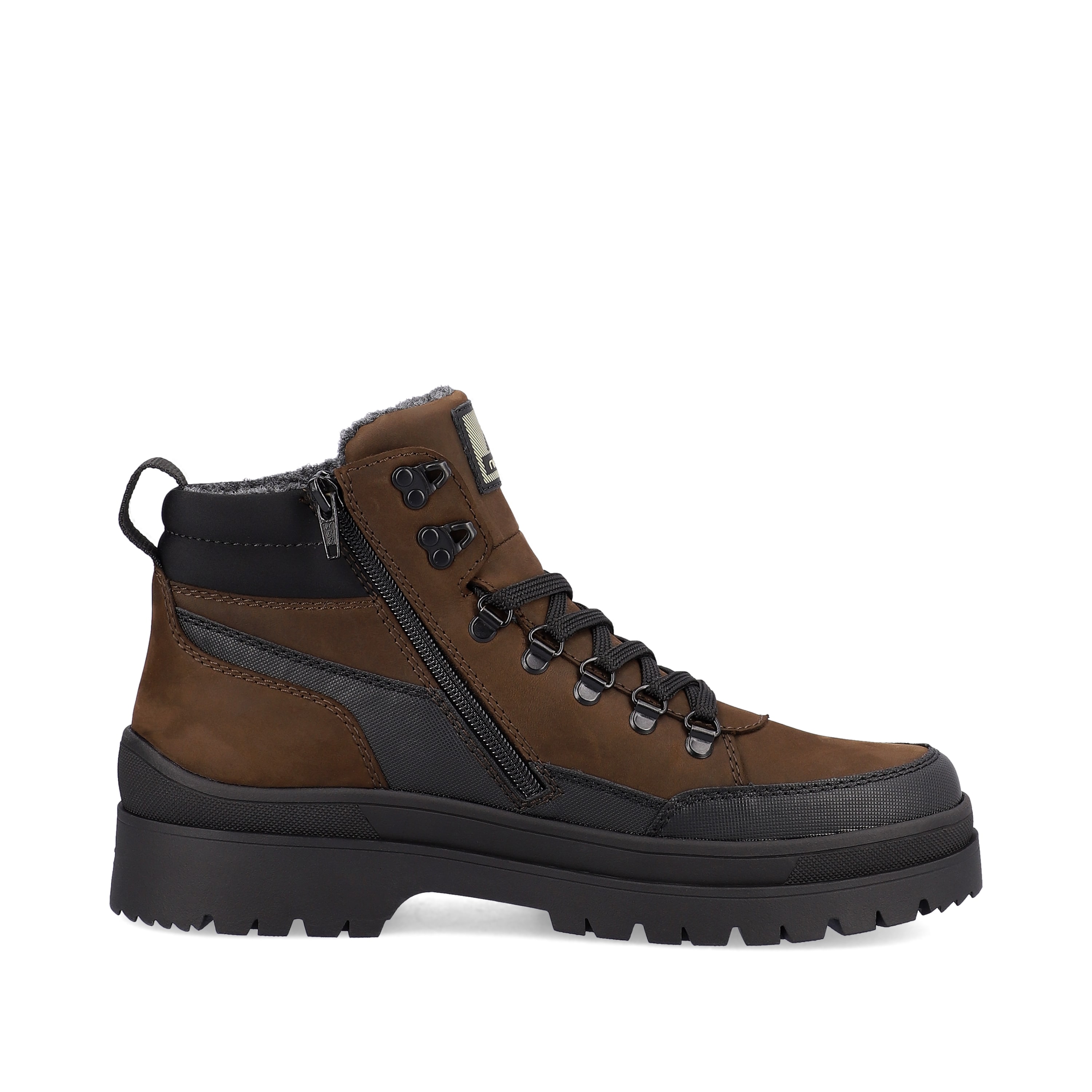 Rieker Herren Schnürstiefel nut-brown noir