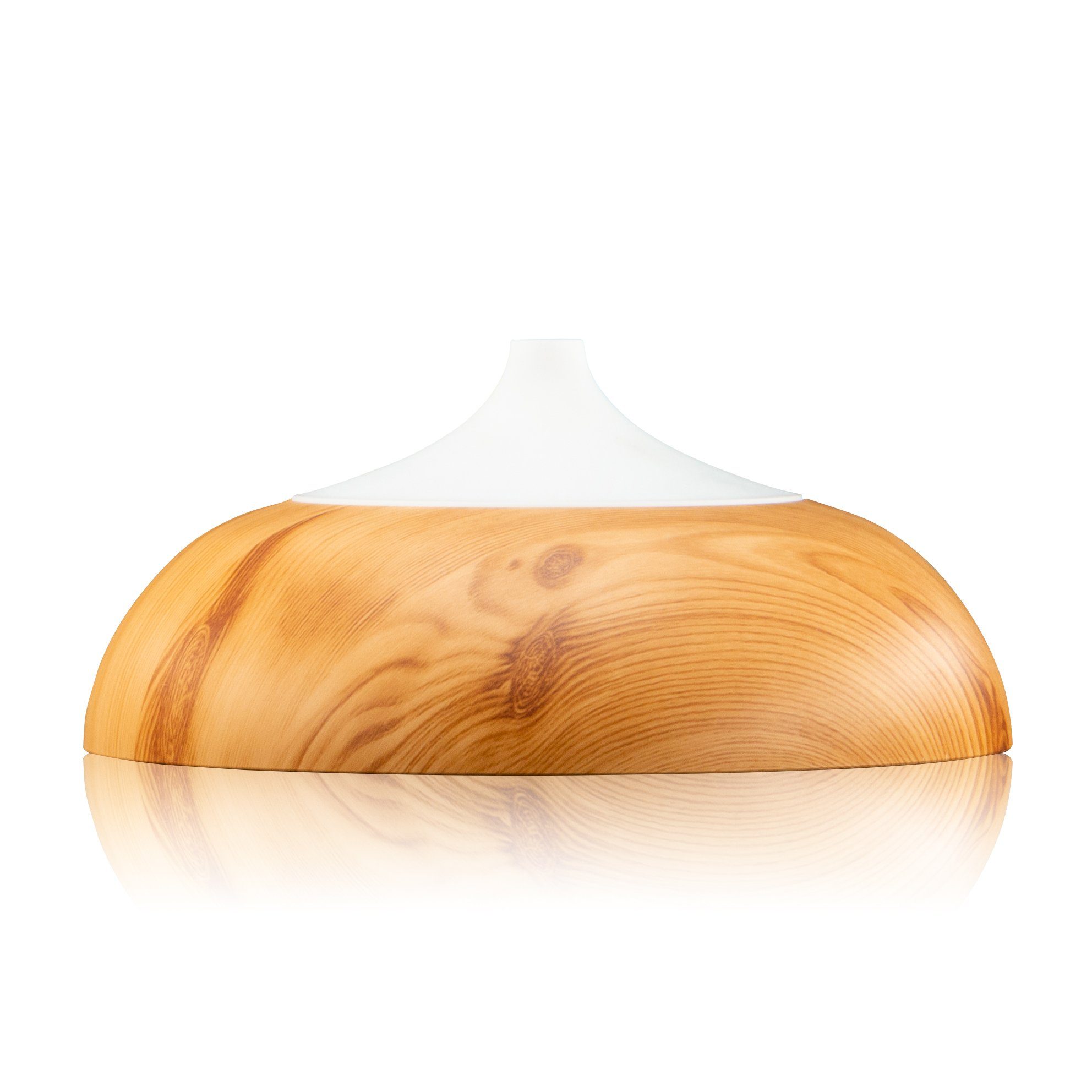 Hyrican Luftbefeuchter DT1818M Aroma-Bluetooth Luftbefeuchter, 300 ml, 7 LED-Farben, 0,3 l Wassertank, Diffuser/Diffusor, Holzoptik, integrierter Bluetooth-Lautsprecher