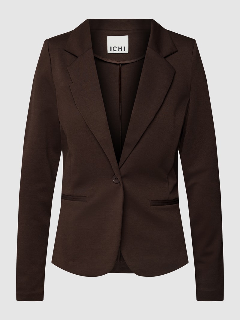 Blazer mit Paspeltaschen Modell 'KATE' in dunkelbraun