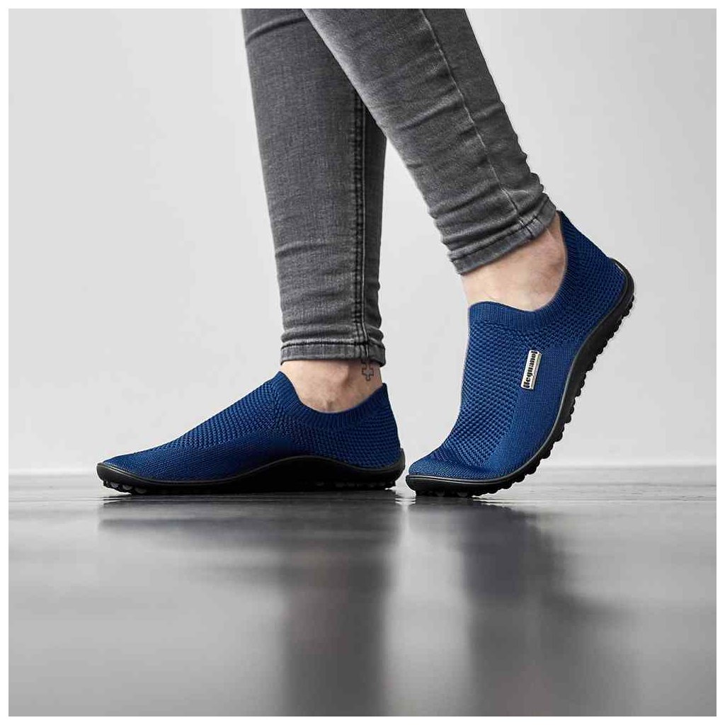 Leguano Leguanito Scio Blue Slip On Barfußschuhe