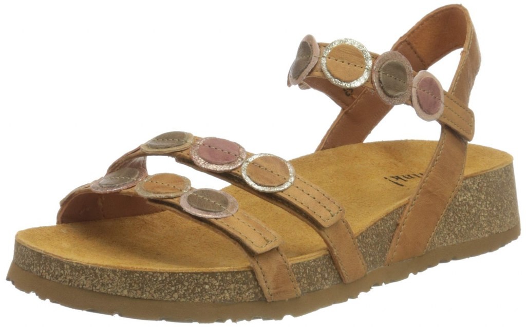 THINK Komfort Sandalen bunt Koak TAN/KOMBI