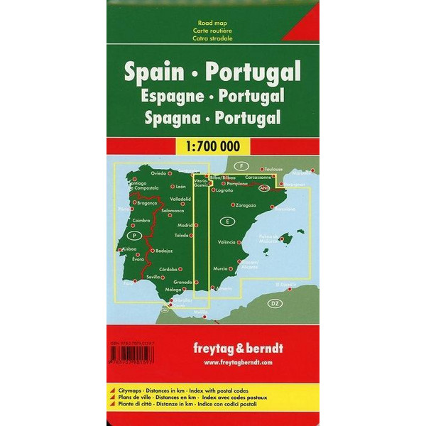Spanien / Portugal 1 : 700 000 - Straßenkarte