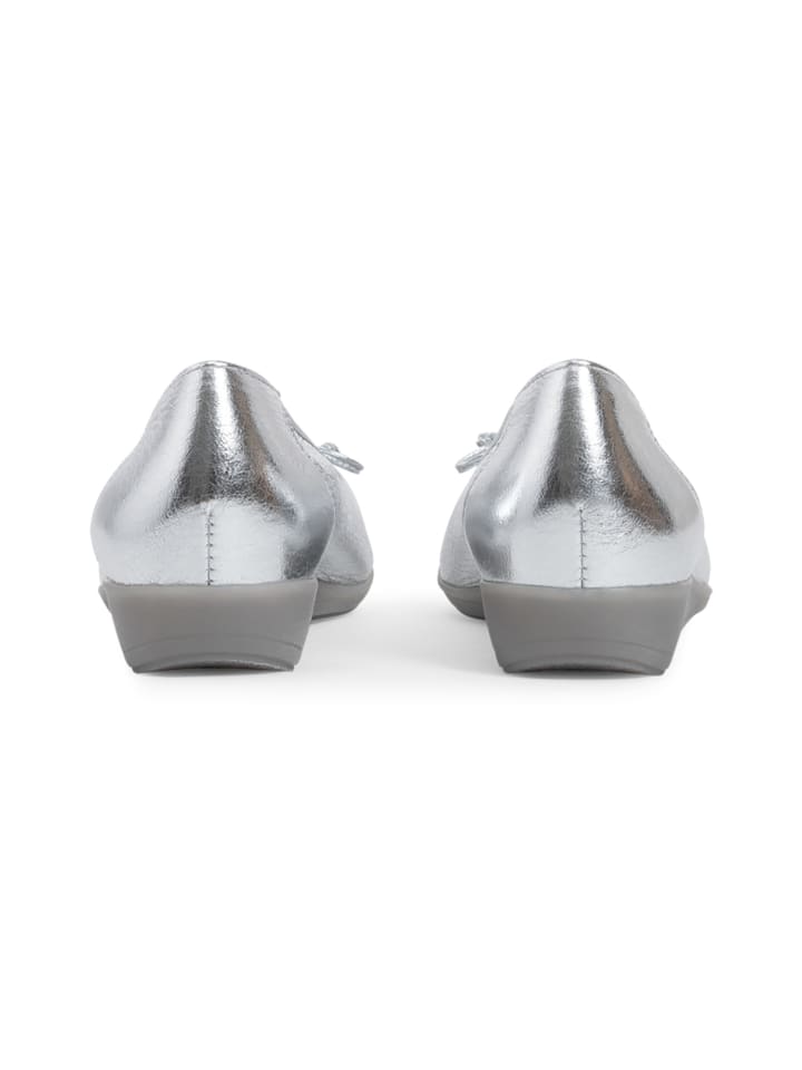 VITAFORM Hirschleder Ballerinas in silber günstig kaufen