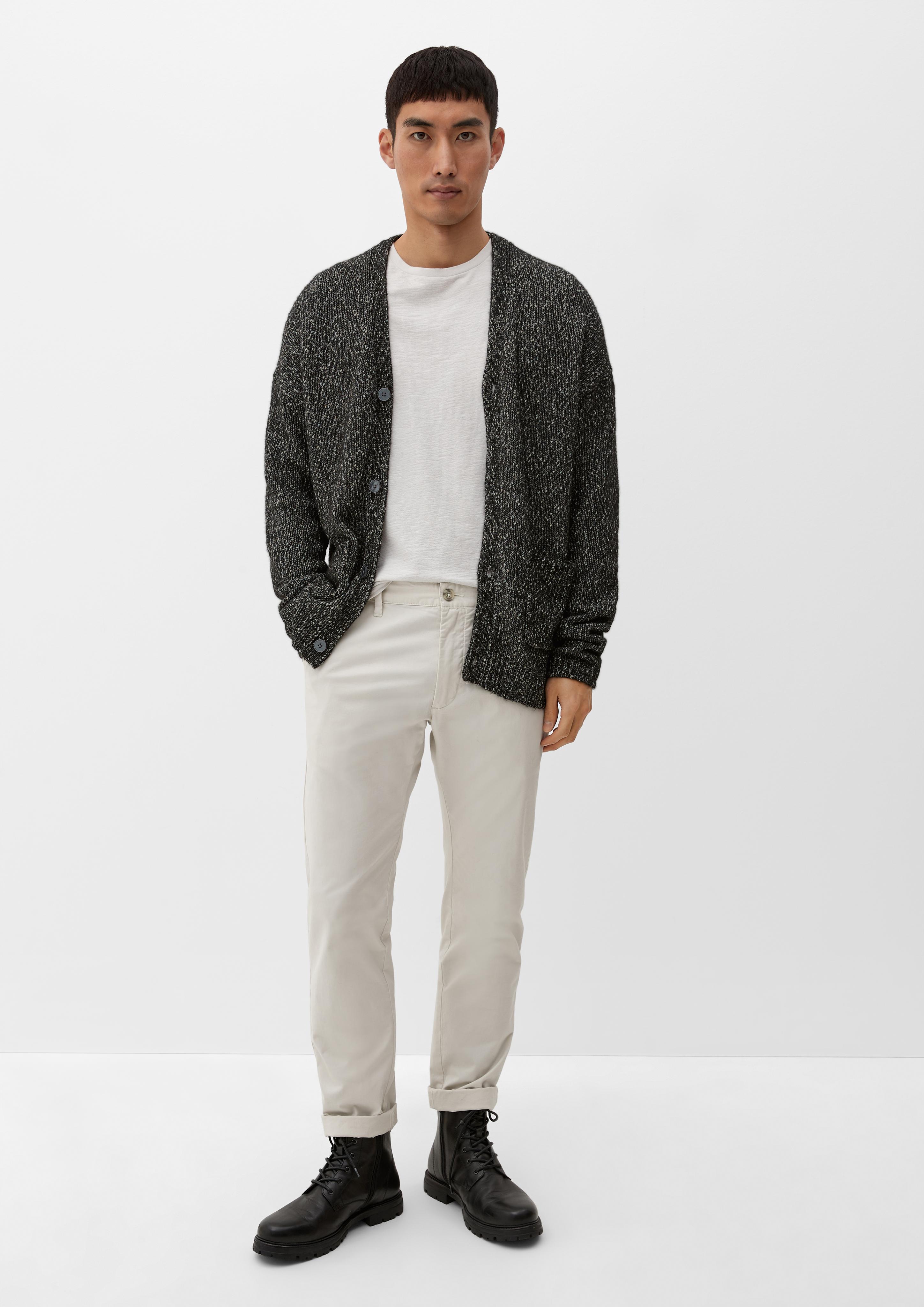 Strickjacke in melierter Optik  2124543-99X0
