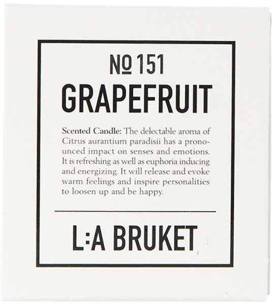L:A Bruket No. 151 Scented Candle Grapefruit Duftkerze