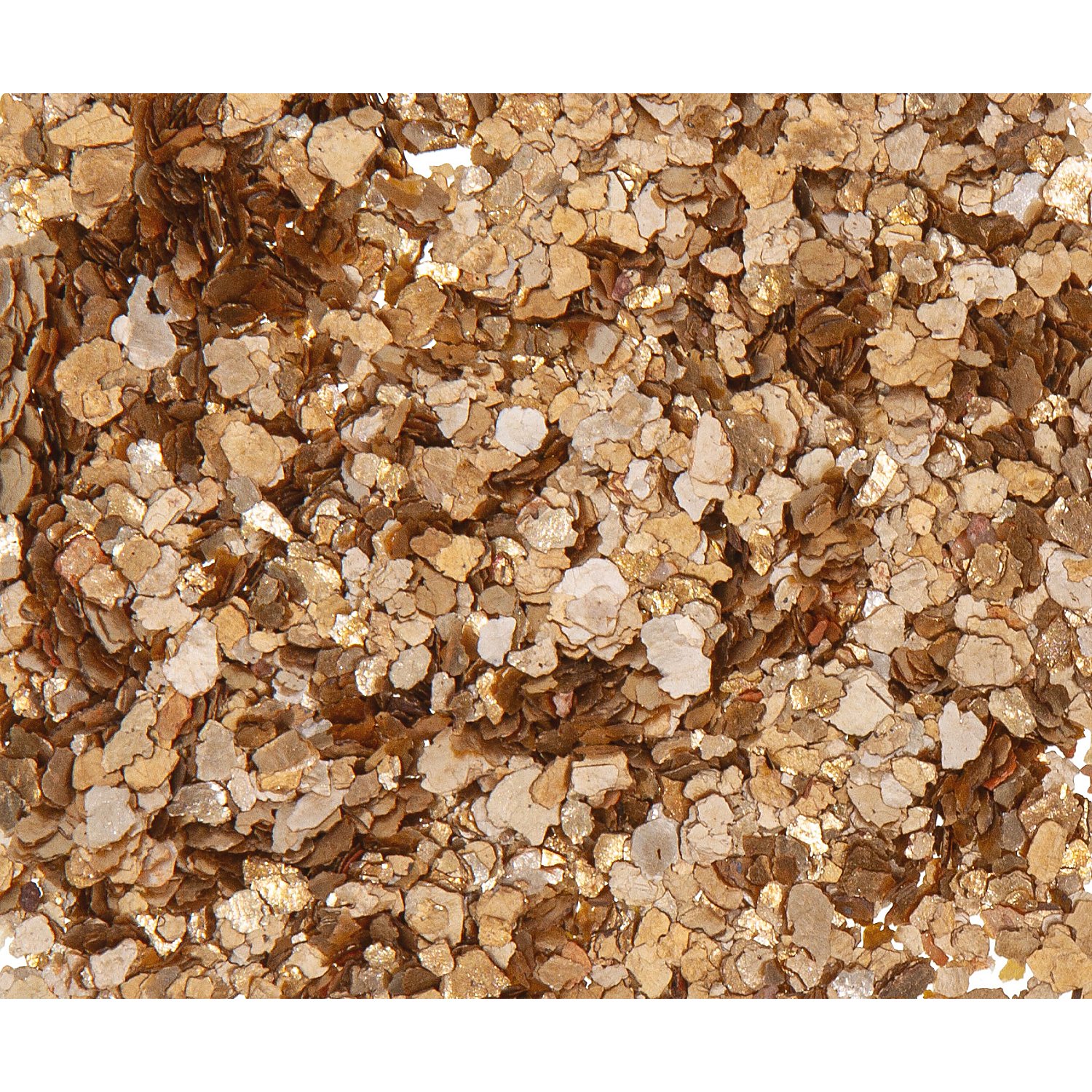 Natur-Glimmer-Flocken, gold, 1–6 mm, 370 ml