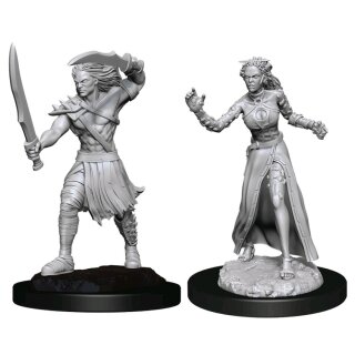 Magic the Gathering Unpainted Miniatures - Vampire Lacerator & Vampire Hexmage