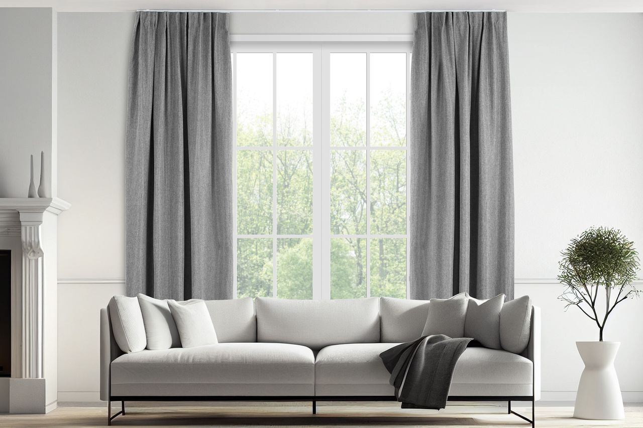 Lifa Living Vorhang - 150 x 260 cm - Haken - Silbergrau