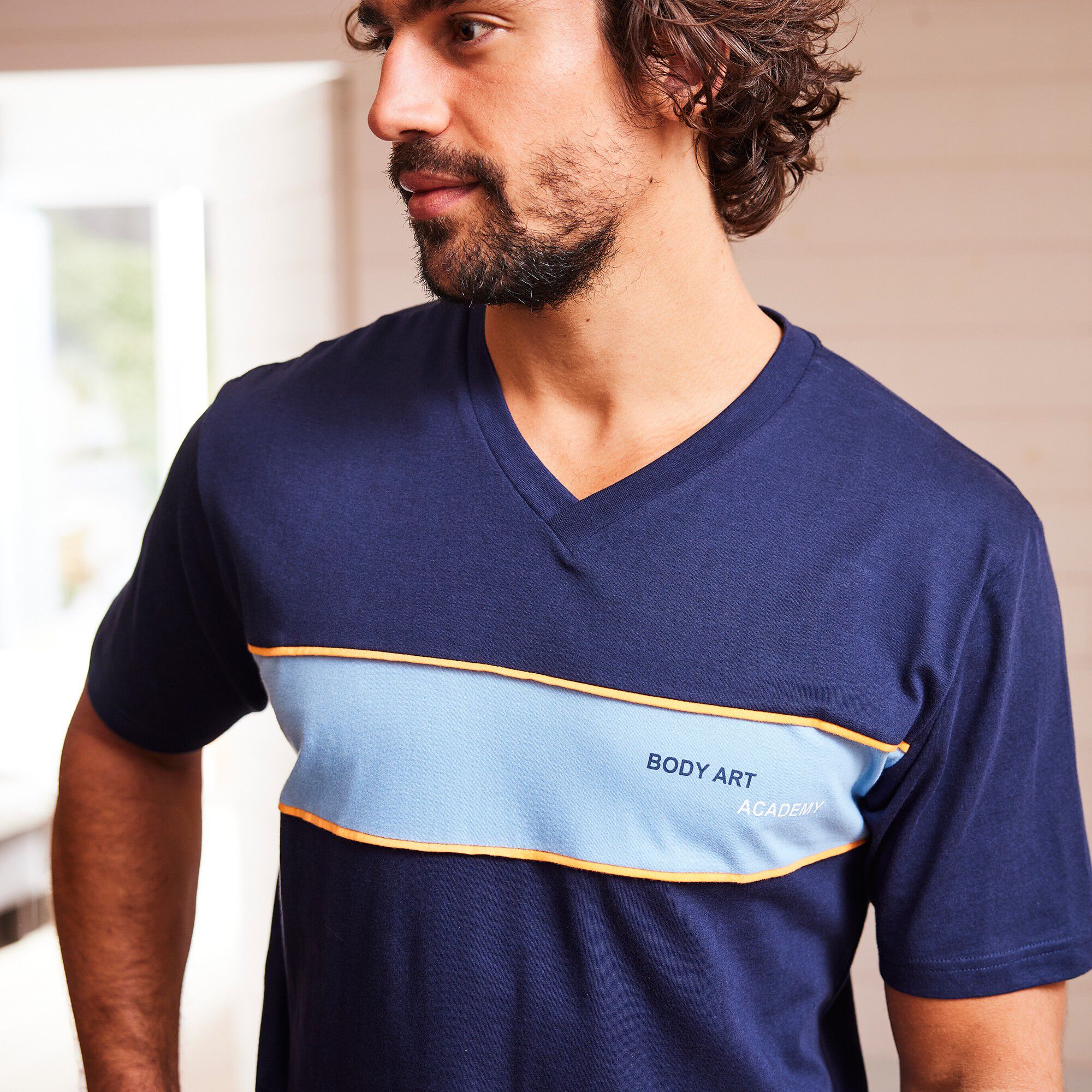 Pyjama short bande poitrine