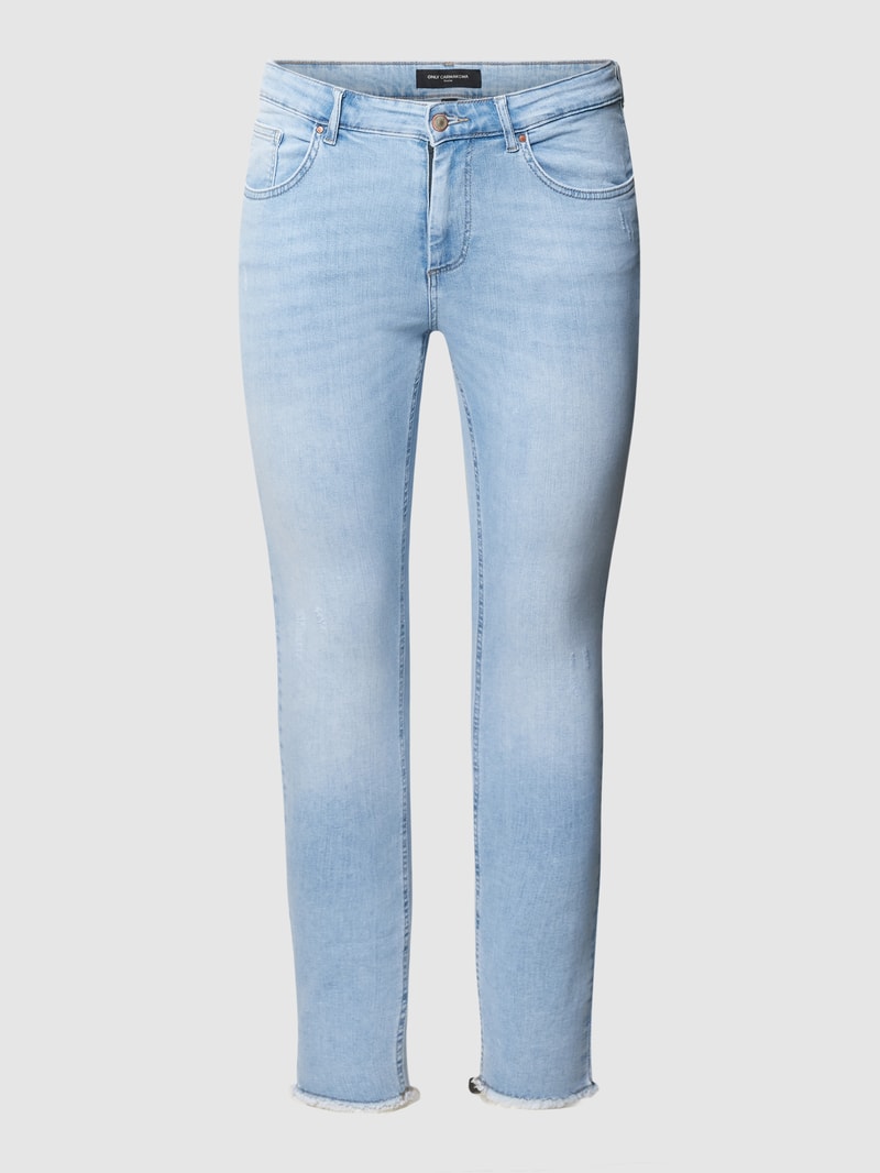 PLUS SIZE Jeans mit Label-Details Modell 'CARWILLY' in hellblau