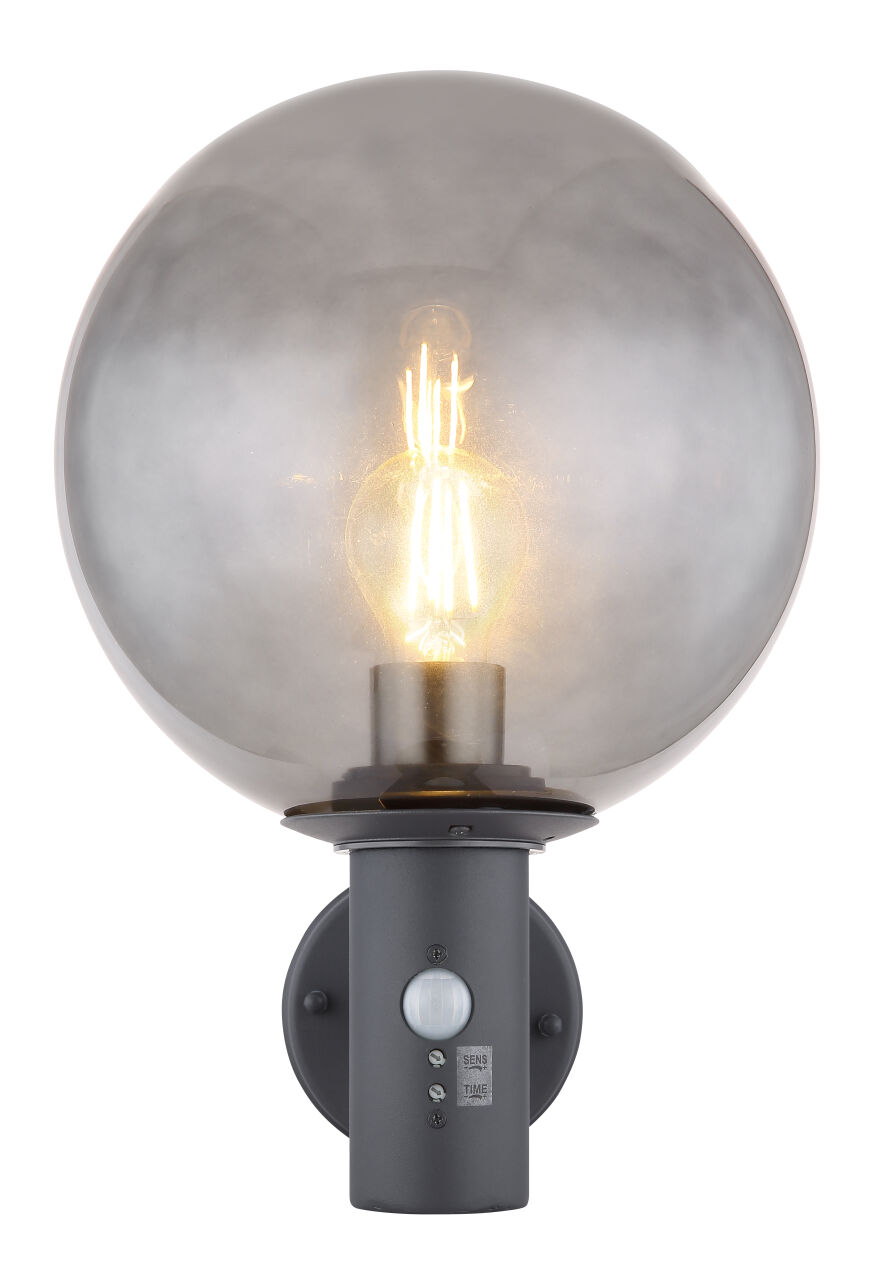 Globo Lighting - HEDWIG - Außenleuchte Edelstahl, 1x E27 LED