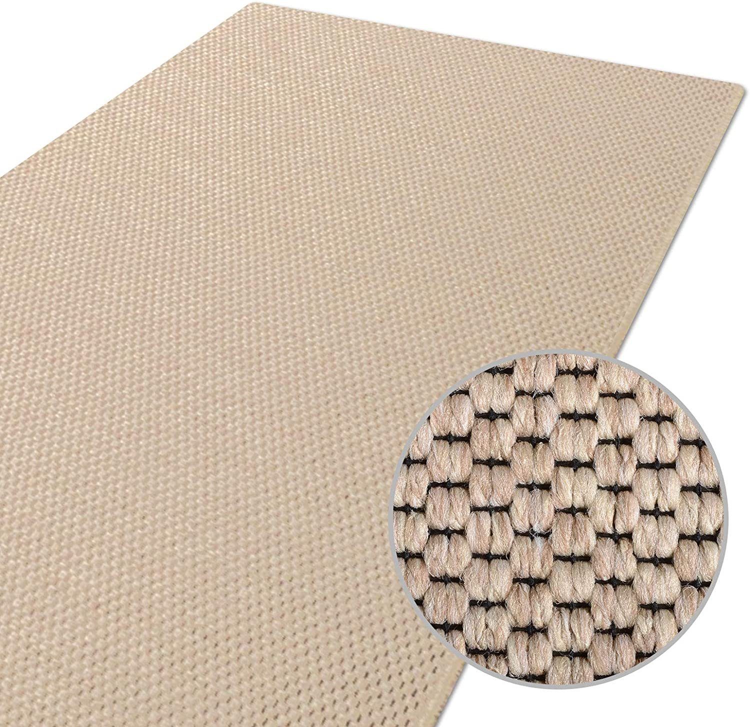 Läufer Kalkutta, Teppichläufer erhältlich in vielen Farben & Größen, Floordirekt, rechteckig, Höhe: 5 mm, in Sisal-Optik
