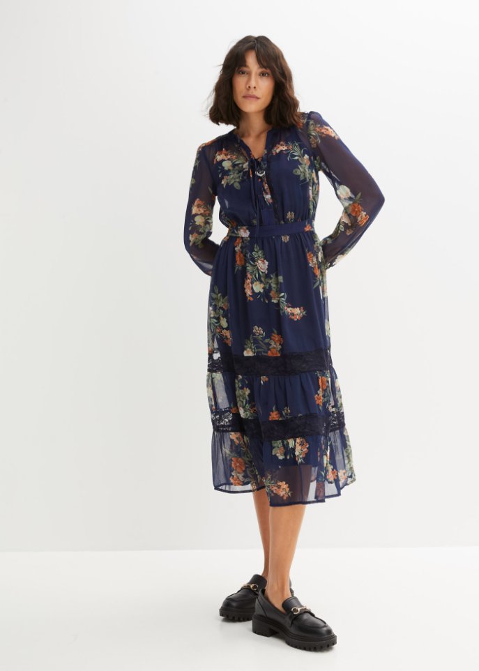 Bedrucktes Midikleid