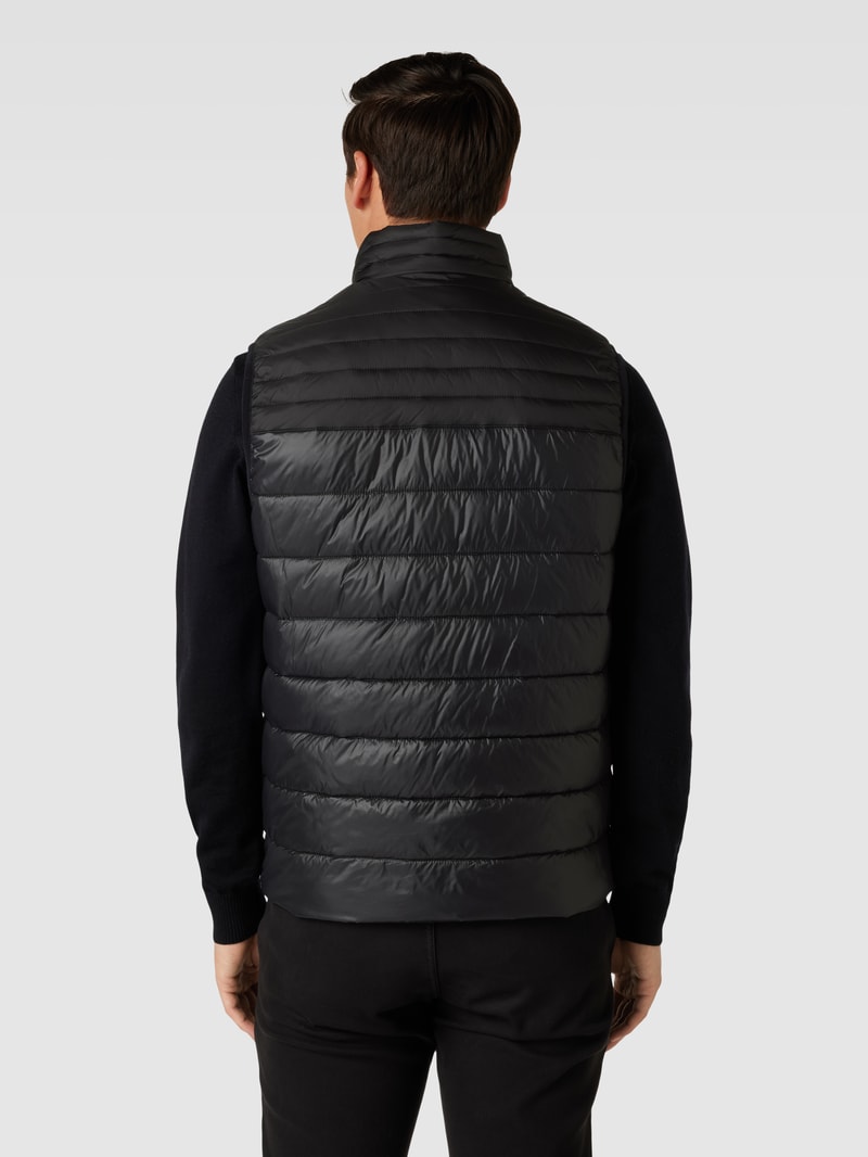 Steppweste mit Label-Detail Modell 'Odeno' in schwarz