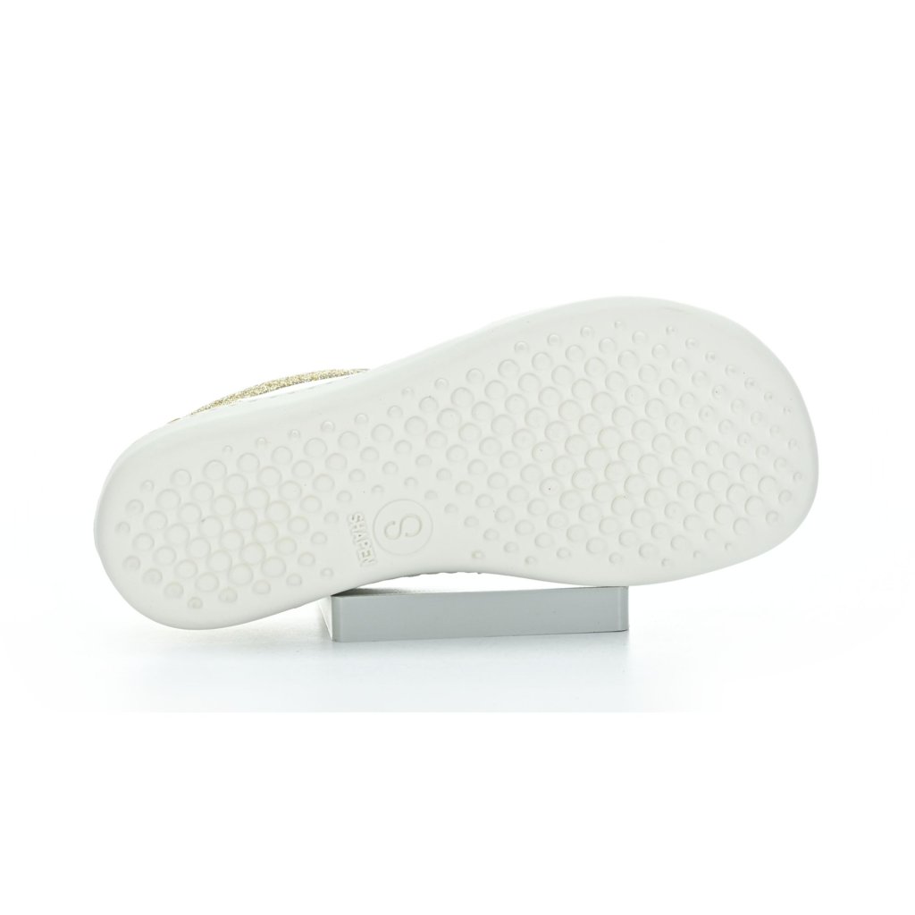 Shapen Charm Light Gold Leather Barfuß-Halbschuhe