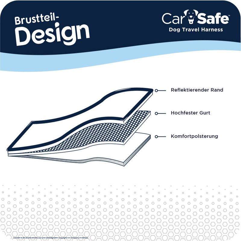 CarSafe Hundereisegeschirr, schwarz zu TOP-Preisen