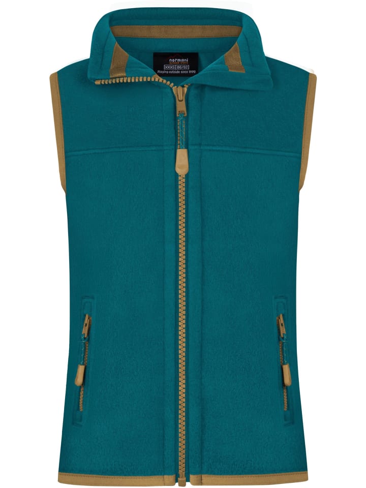 Normani Outdoor Sports Kinder Fleeceweste Kiana in Petrol günstig kaufen