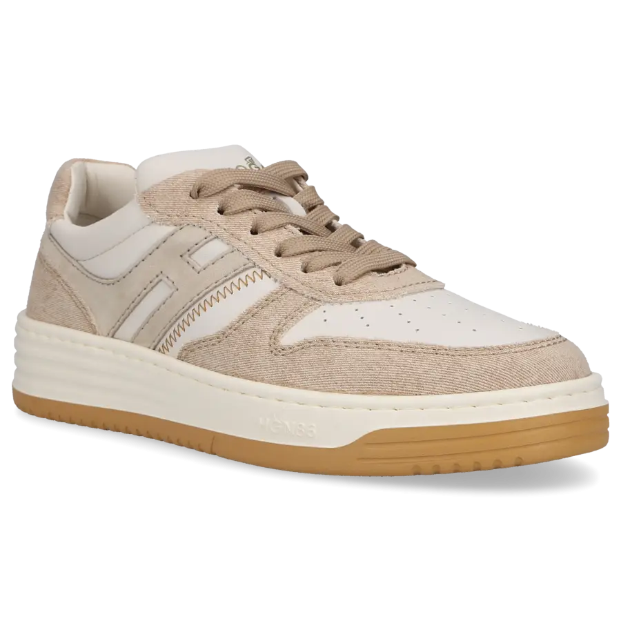 Hogan - Sneaker low H630 Kalbsleder Denim - beige