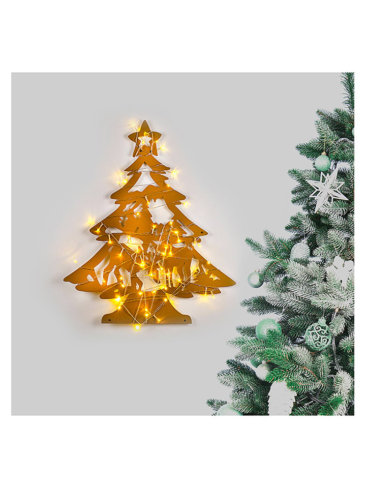 ABERTO DESIGN LED-Wanddekor in Gold - (B)59 x (H)70 cm günstig kaufen onesize