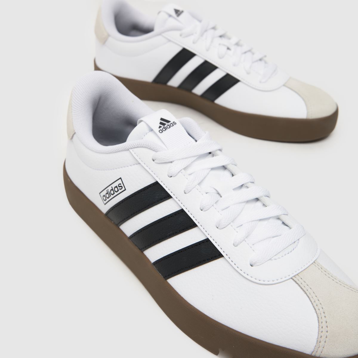 adidas vl court 3.0 träningsskor i vitt och svart