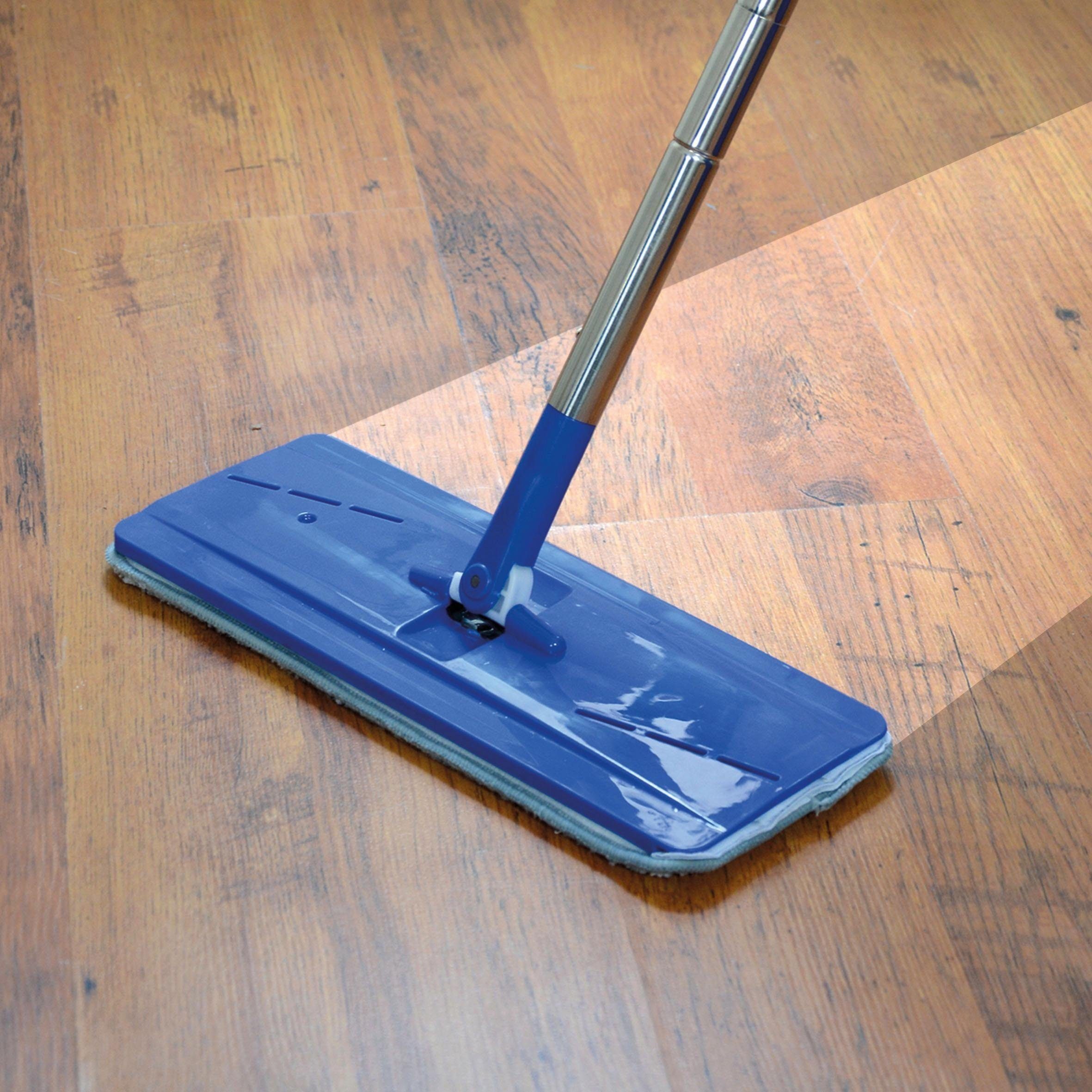 MediaShop Bodenwischer-Set Livington Touchless Mop, inkl. Doppeleimer und Mikrofaserpad, 2,7 Liter