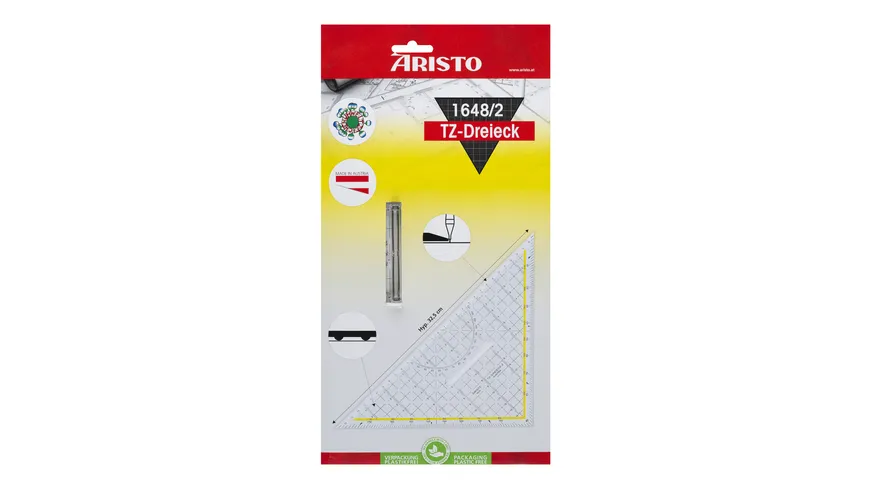 ARISTO Geometrie-Dreieck mit Griff 32,5cm