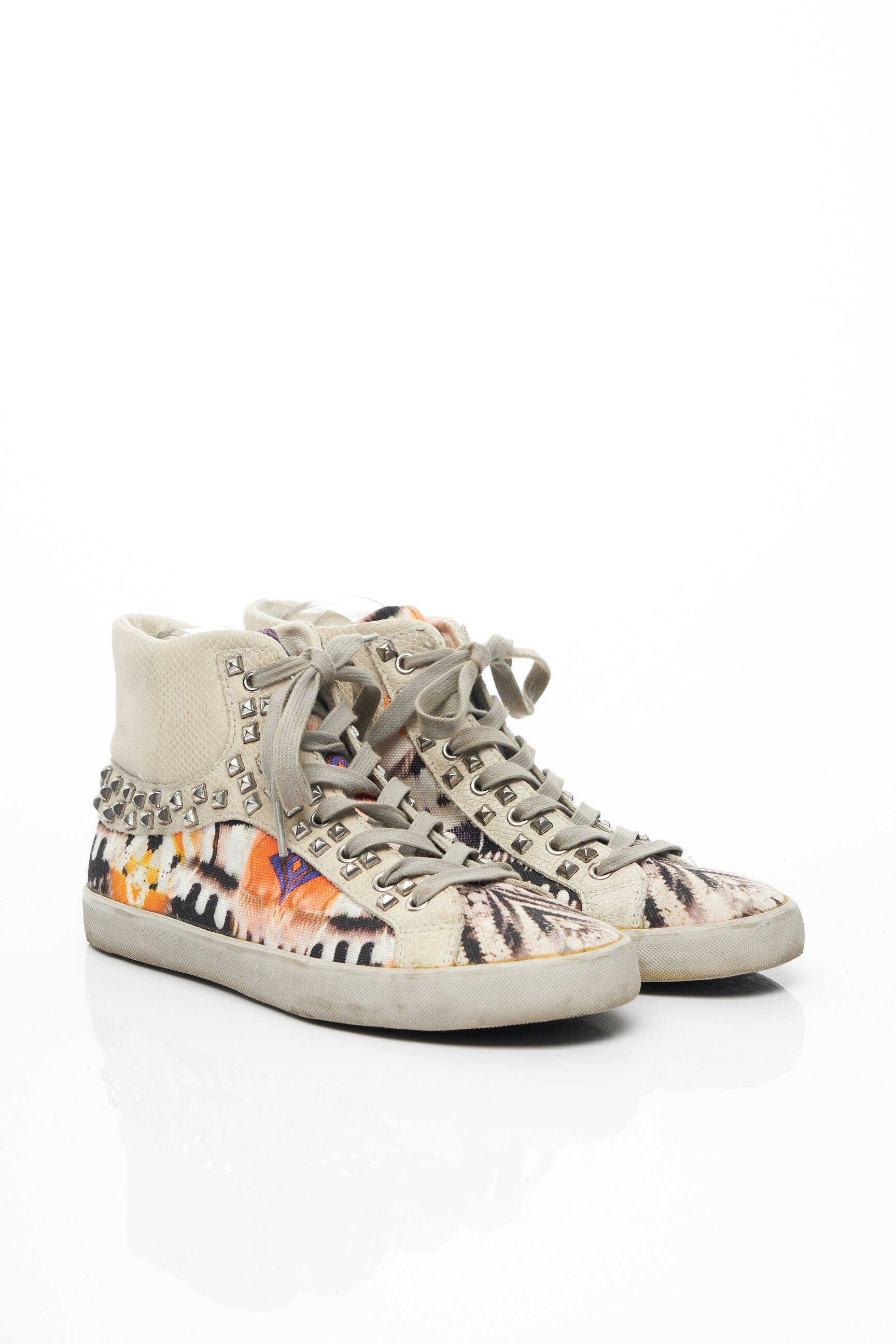 Crime London Baskets Femme couleur beige