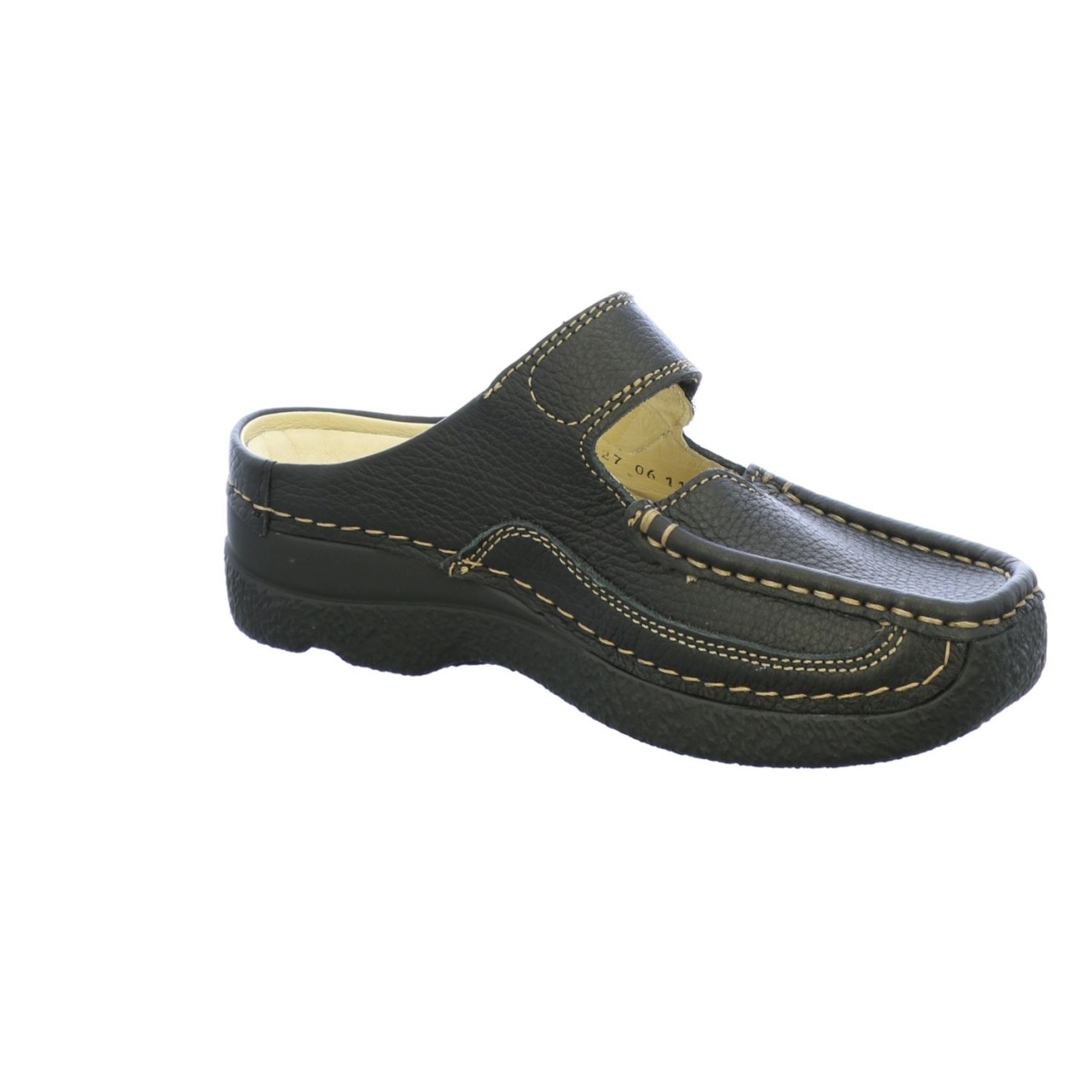 WOLKY Pantoletten schwarz Roll Slipper