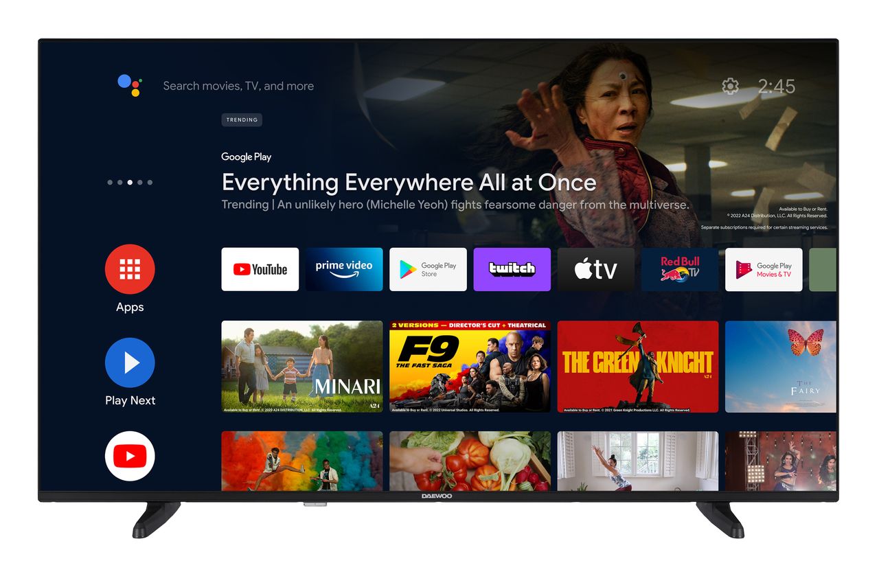 Daewoo Daewoo Android TV 50 Zoll Fernseher (4K UHD Smart TV, HDR Dolby Vision, Dolby Atmos)