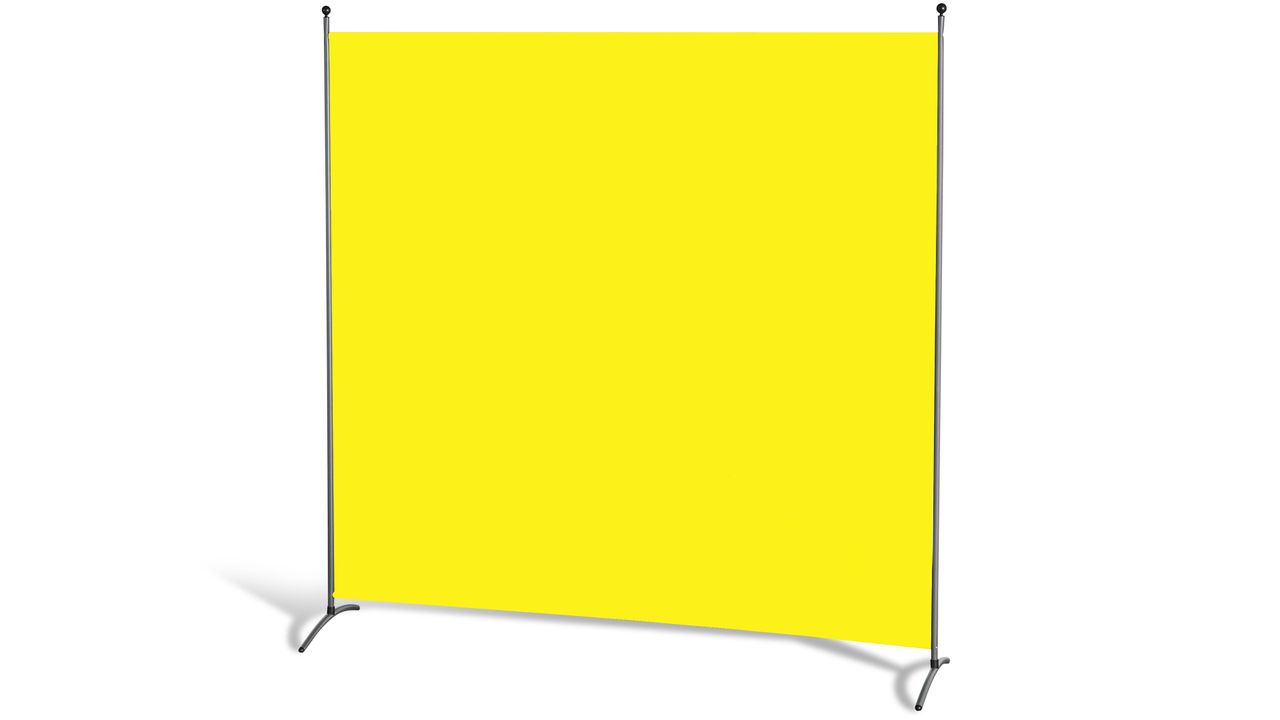 Grasekamp Stellwand 180 x 180 cm - Gelb - Paravent Raumteiler Trennwand Sichtschutz
