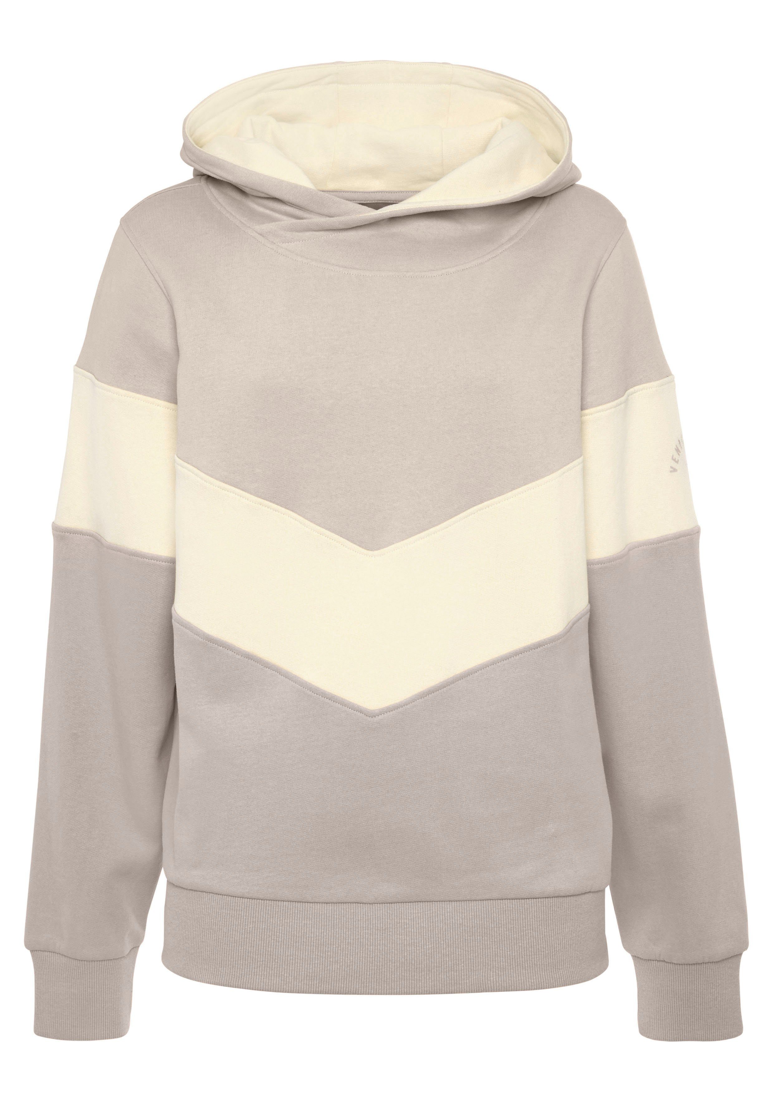 Venice Beach Kapuzensweatshirt mit Colorblock-Optik