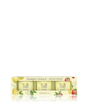 Yankee Candle Iced Berry Lemonade 3er Pack Filled Votive Duftkerze-37 g