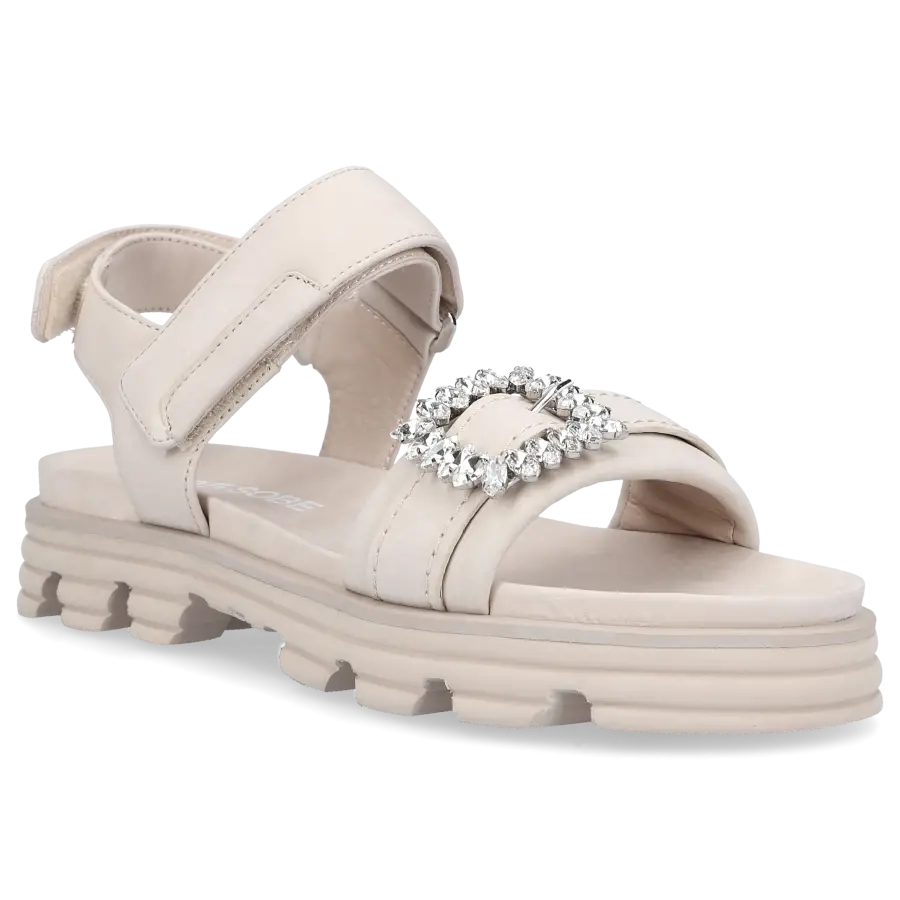 305 SOBE - Sandalen SOULFOOD Nubukleder - beige