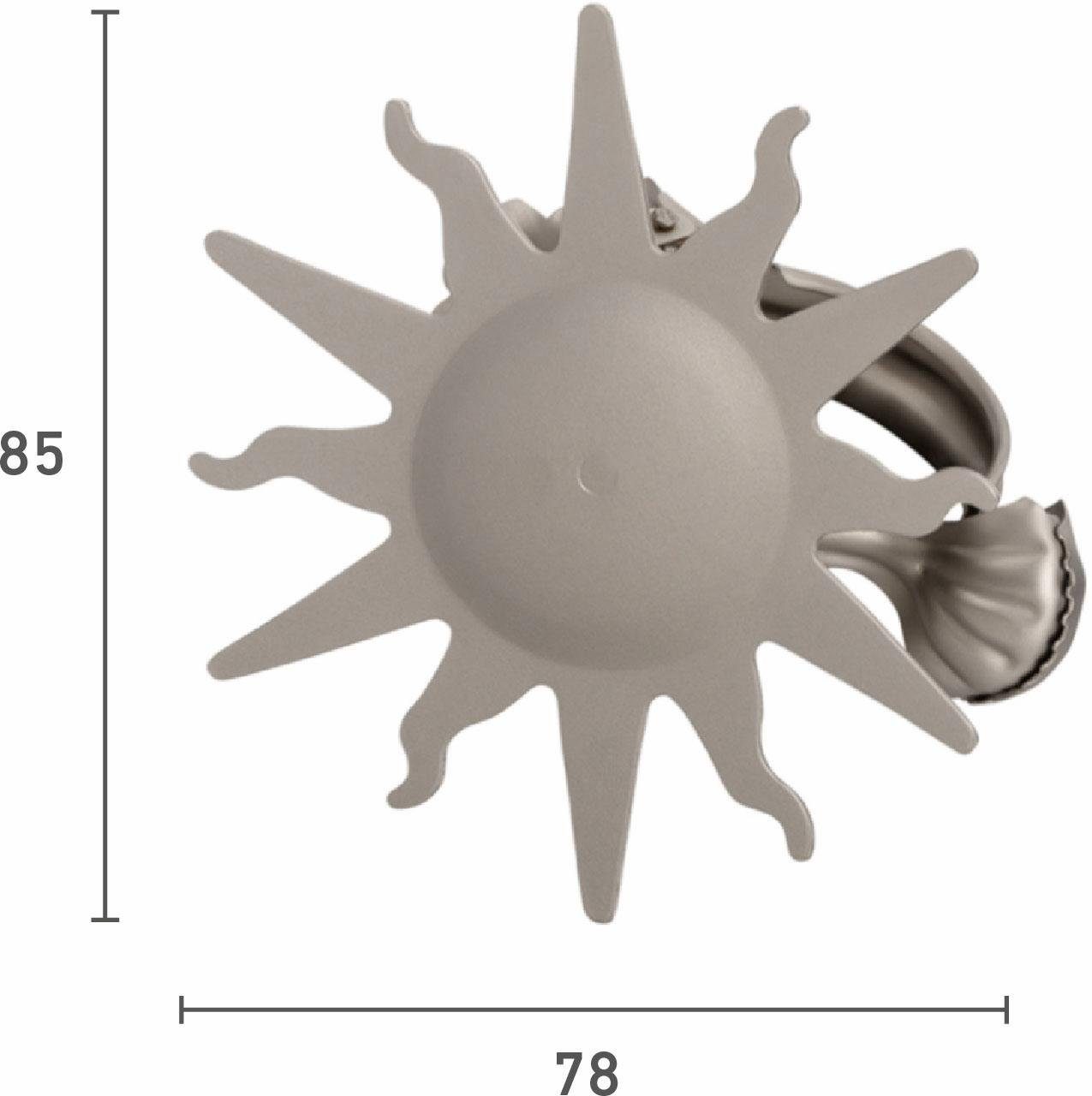 Dekoklammer für Raffhalter Sonne, Good Life, Vorhänge, (1-tlg), für Stoffe und Vorhänge