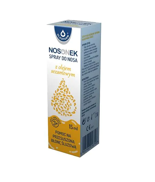 Nosonek nosies purškalas su sezamų aliejumi vaikams nuo 3 metų ir suaugusiesiems