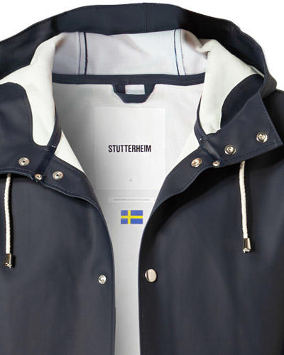 STUTTERHEIM, Regenmantel, PVC wasserdicht, navy