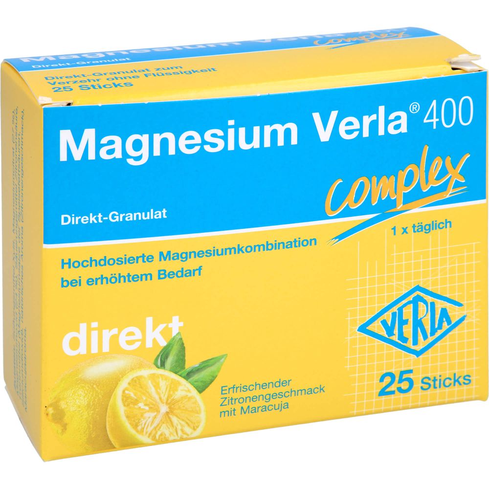 MAGNESIUM VERLA 400 Zitrone Direkt-Granulat