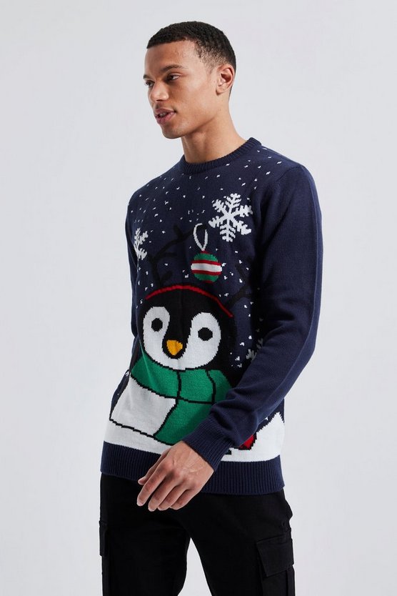 Tall Pinguin Weihnachtspullover