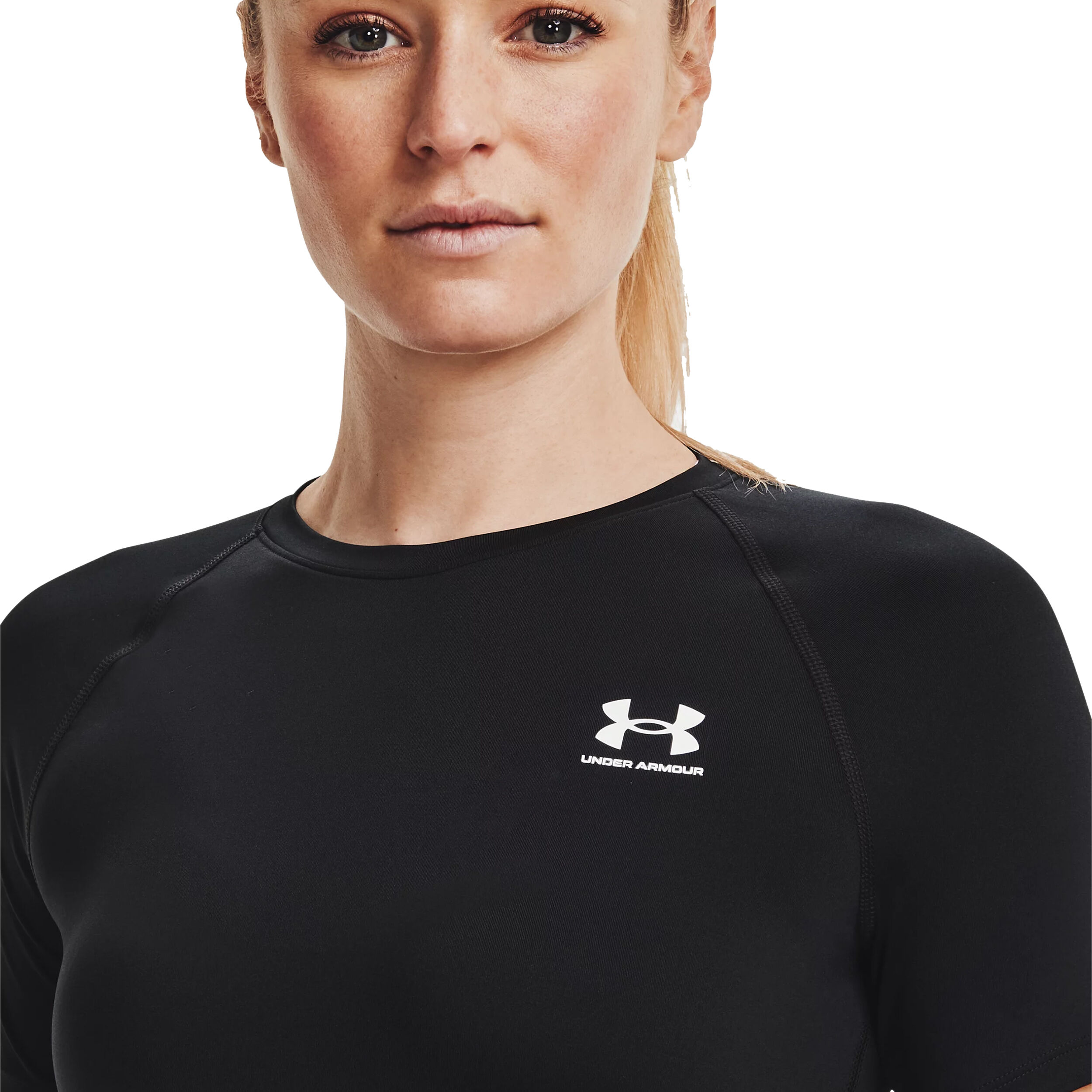 Heatgear Authentics Comp T-Shirt Damen - Schwarz