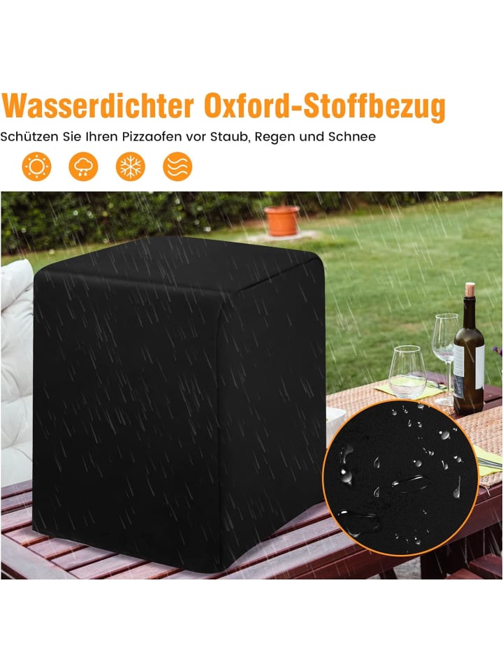 COSTWAY Pizzaofen 4-in-1 in Schwarz günstig kaufen onesize