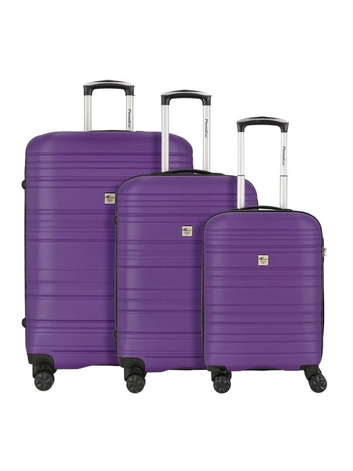 Check.In Paradise 4 Rollen Kofferset 3-teilig in aubergine günstig kaufen onesize