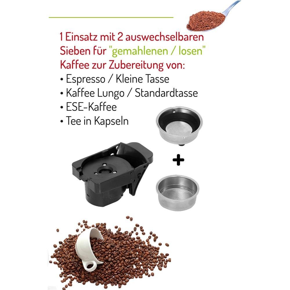 Camry Espressomaschine Multi-Kapsel-Espressomaschine CR 4414, Weiß Kaffeemaschine Kapselmaschine