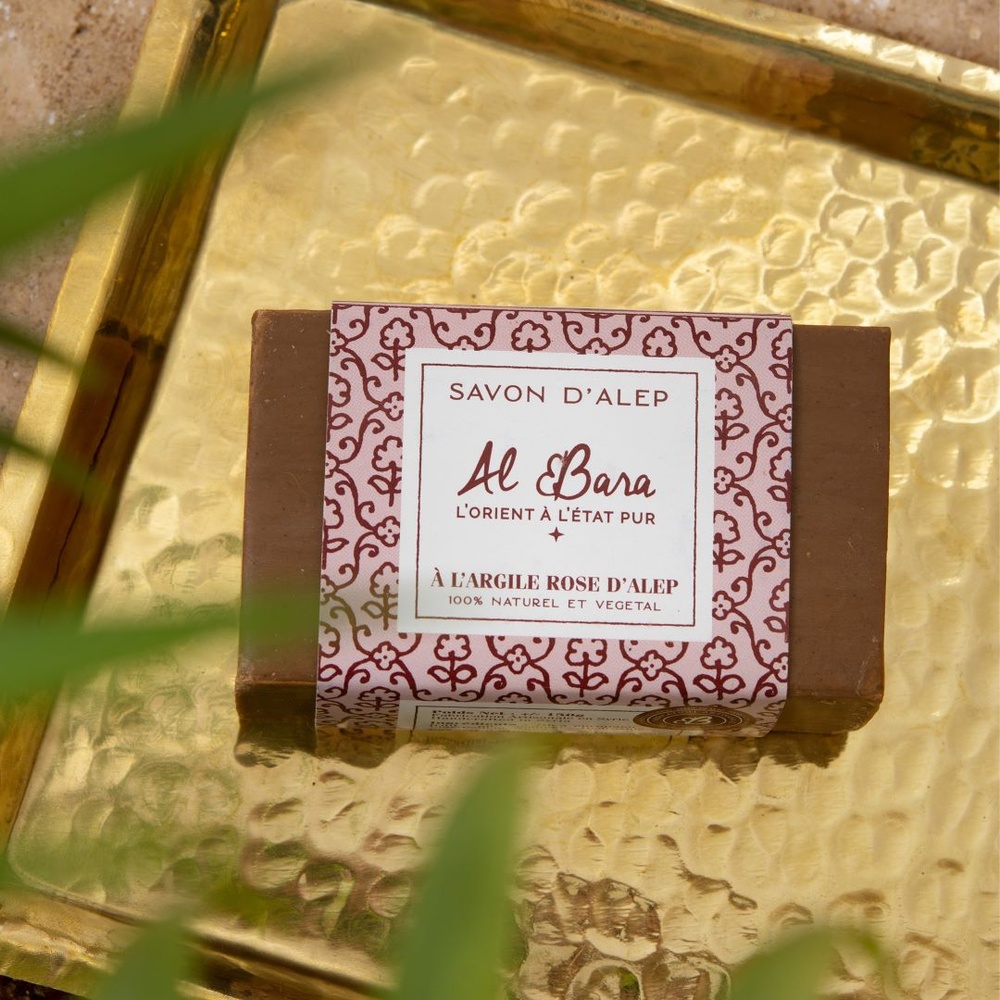 al bara Savon d'Alep à l'argile rose Savon
