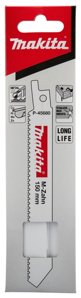 Brzeszczot do piły szablastej Makita Accessories P-45680 drewno/stal 130 mm 5 sztuk