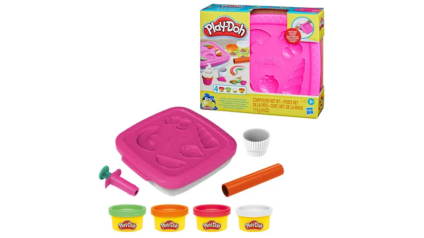 Hasbro - Play-Doh Knetboxen für unterwegs, 1 Stück, sortiert