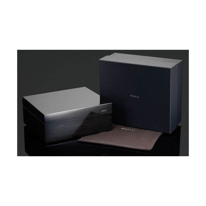 Siglo Zigarren-Humidor Modell Vibrant 50 Zigarren, Dunkelgrau