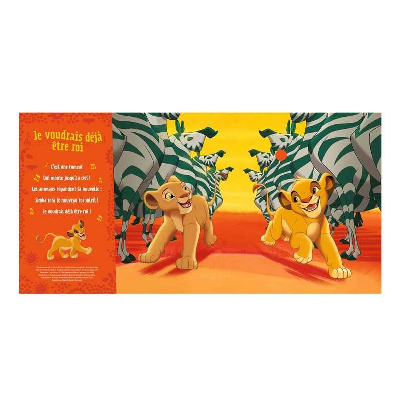Livre sonore Roi Lion mes premières chansons - Hachette Jeunesse