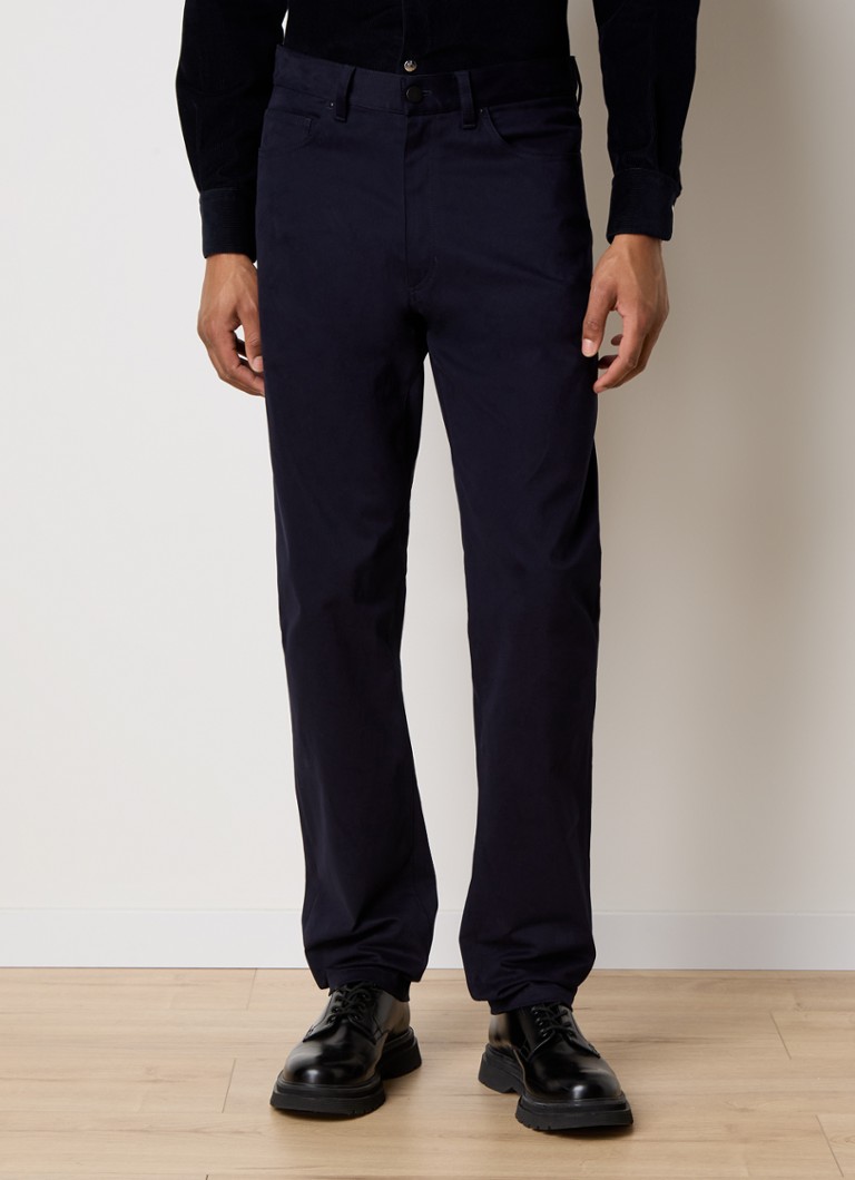 Pantaloni chino Moncler Slim Fit cu buzunare laterale