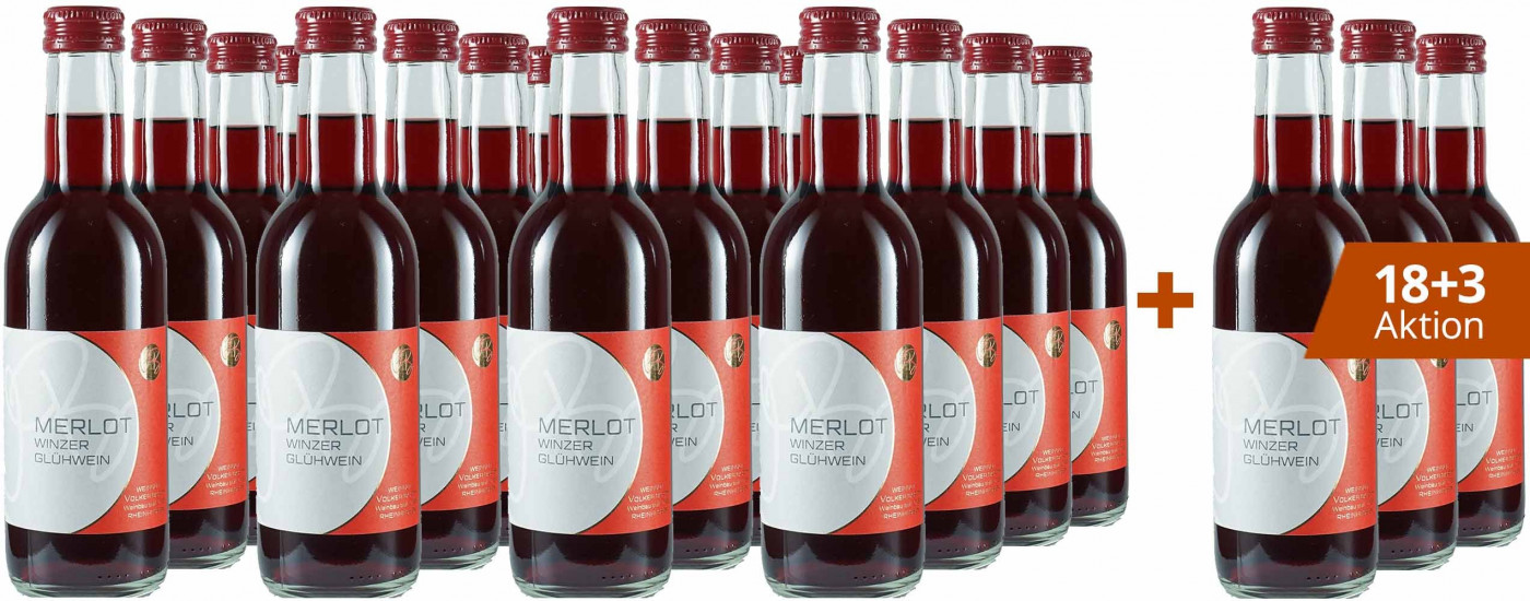 18+3 Merlot Winzerglühwein 0,25L - Weingut Volker Barth